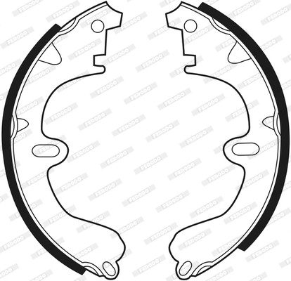 FERODO Bremsbackensatz