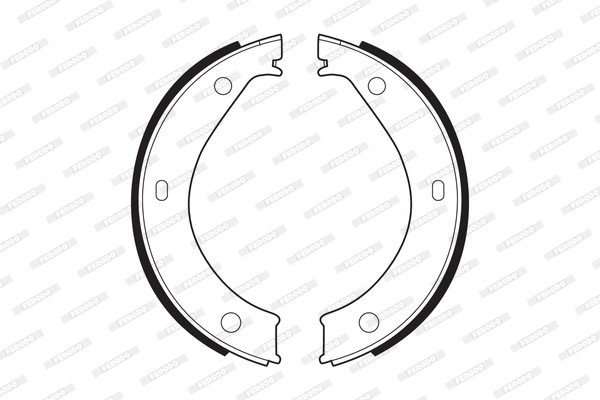 FERODO Bremsbackensatz, Feststellbremse