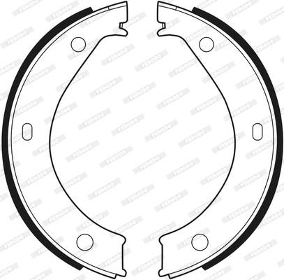 FERODO Bremsbackensatz, Feststellbremse