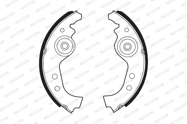 FERODO Bremsbackensatz