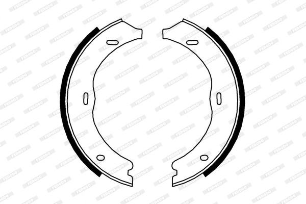 FERODO Bremsbackensatz, Feststellbremse