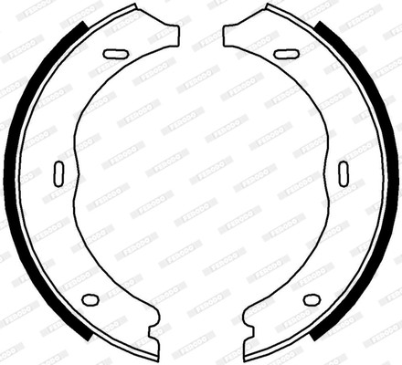 FERODO Bremsbackensatz, Feststellbremse