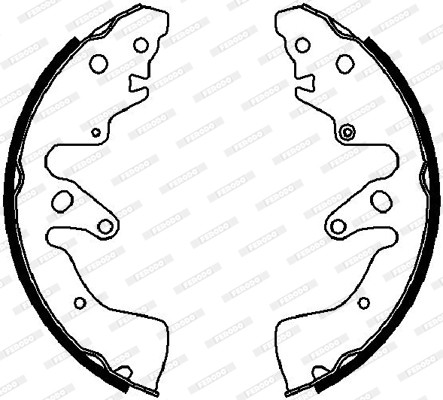 FERODO Bremsbackensatz