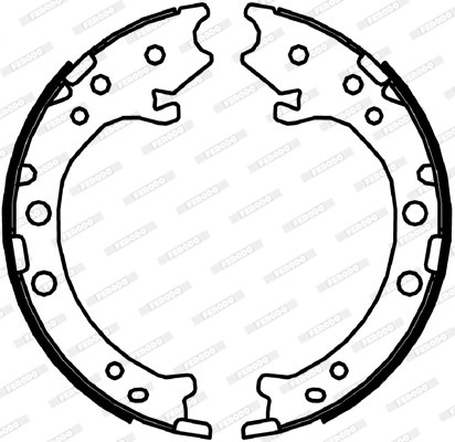 FERODO Bremsbackensatz, Feststellbremse