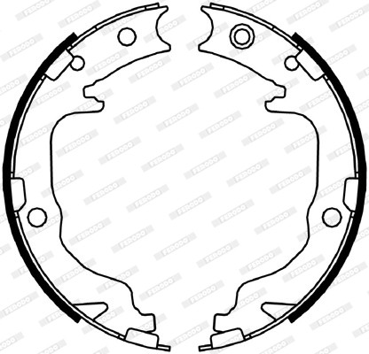 FERODO Bremsbackensatz, Feststellbremse