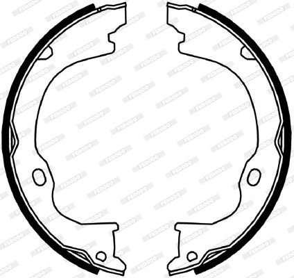 FERODO Bremsbackensatz, Feststellbremse