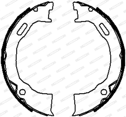 FERODO Bremsbackensatz, Feststellbremse