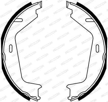 FERODO Bremsbackensatz, Feststellbremse