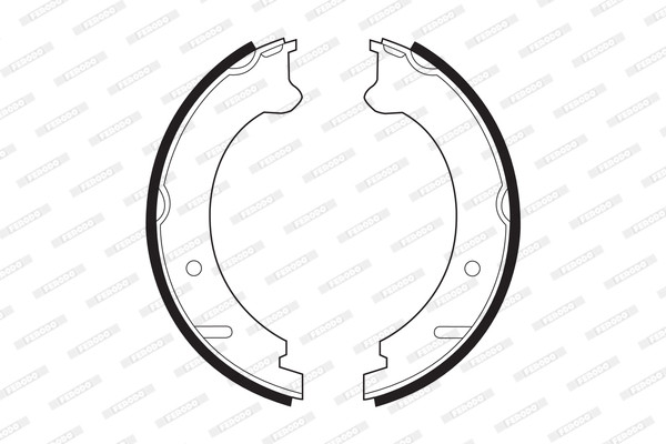 FERODO Bremsbackensatz, Feststellbremse