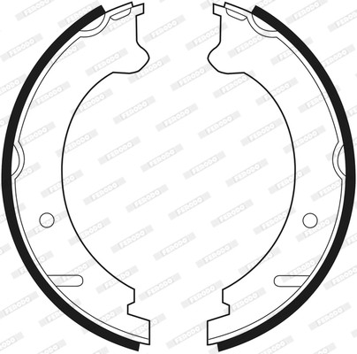 FERODO Bremsbackensatz, Feststellbremse