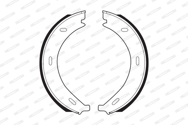 FERODO Bremsbackensatz, Feststellbremse