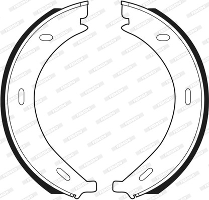 FERODO Bremsbackensatz, Feststellbremse