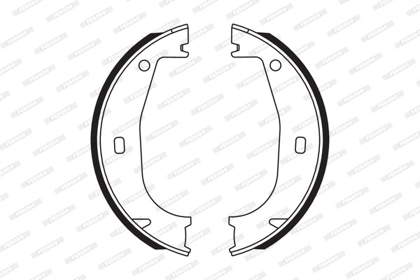 FERODO Bremsbackensatz, Feststellbremse