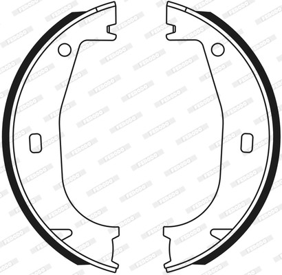 FERODO Bremsbackensatz, Feststellbremse