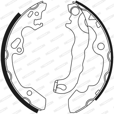 FERODO Bremsbackensatz