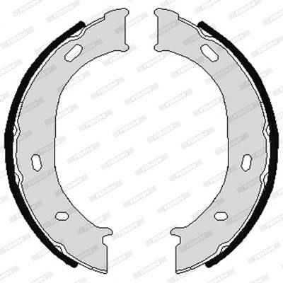 FERODO Bremsbackensatz, Feststellbremse