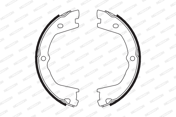 FERODO Bremsbackensatz, Feststellbremse