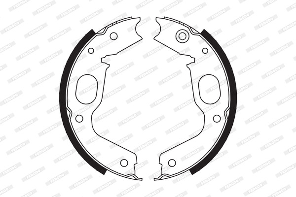 FERODO Bremsbackensatz, Feststellbremse