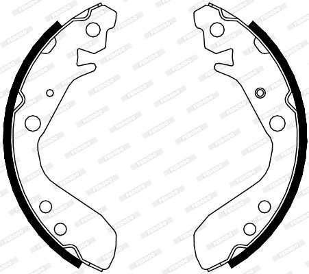 FERODO Bremsbackensatz