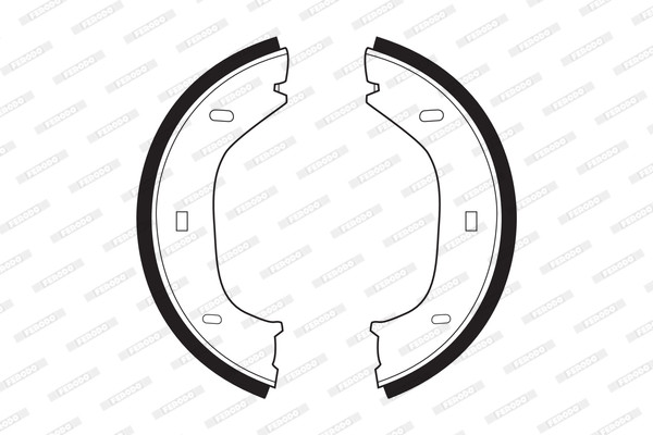 FERODO Bremsbackensatz, Feststellbremse