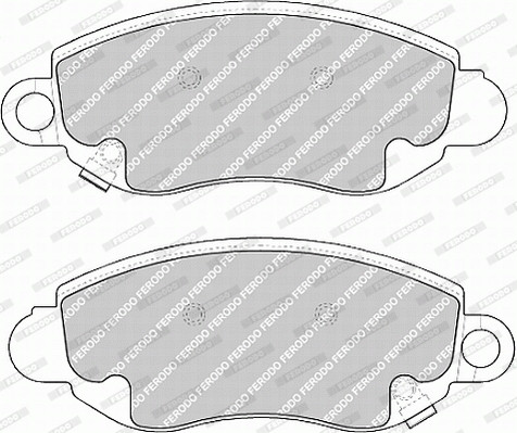 FERODO Bremsbelagsatz, Scheibenbremse