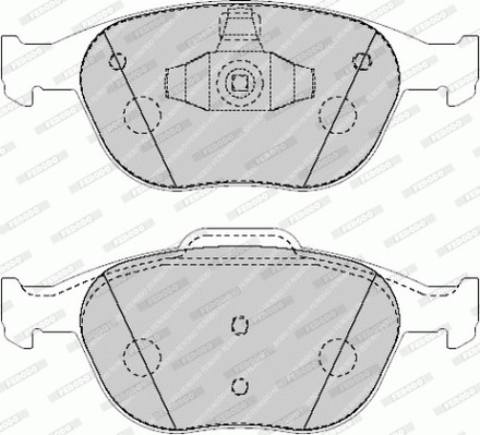 FERODO Bremsbelagsatz, Scheibenbremse