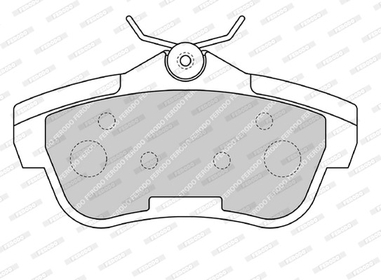 FERODO Bremsbelagsatz, Scheibenbremse