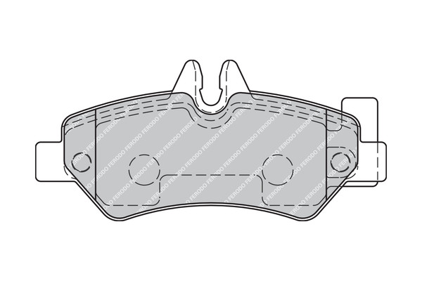 FERODO Bremsbelagsatz, Scheibenbremse