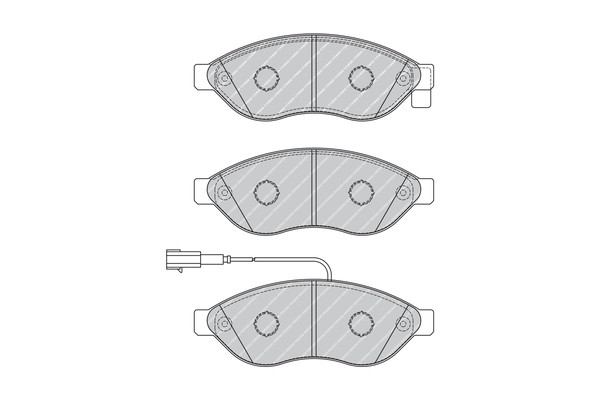 FERODO Bremsbelagsatz, Scheibenbremse