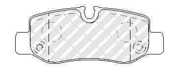 FERODO Bremsbelagsatz, Scheibenbremse