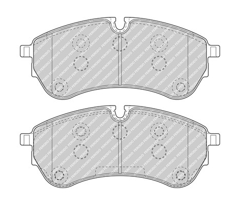 FERODO Bremsbelagsatz, Scheibenbremse