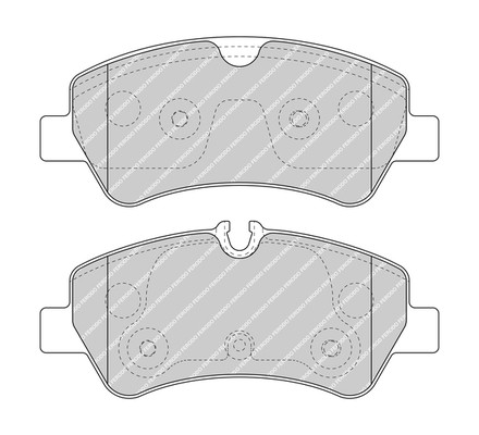 FERODO Bremsbelagsatz, Scheibenbremse