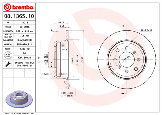 BREMBO Bremsscheibe