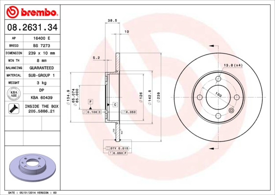 BREMBO Bremsscheibe