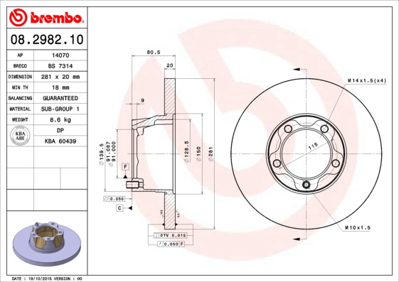 BREMBO Bremsscheibe