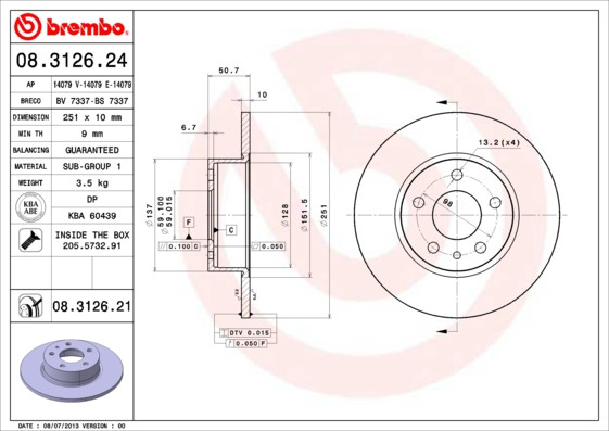 BREMBO Bremsscheibe