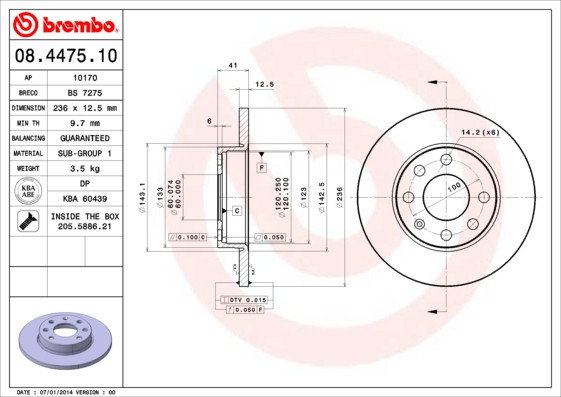 BREMBO Bremsscheibe