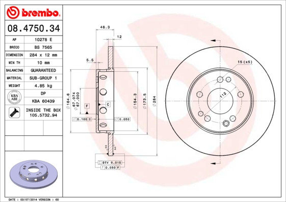 BREMBO Bremsscheibe