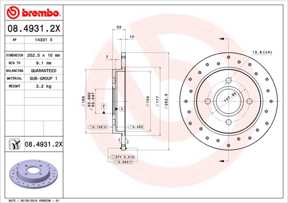 BREMBO Bremsscheibe