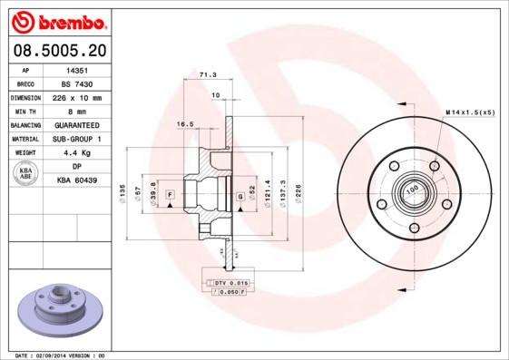BREMBO Bremsscheibe