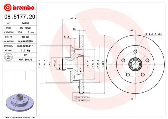 BREMBO Bremsscheibe