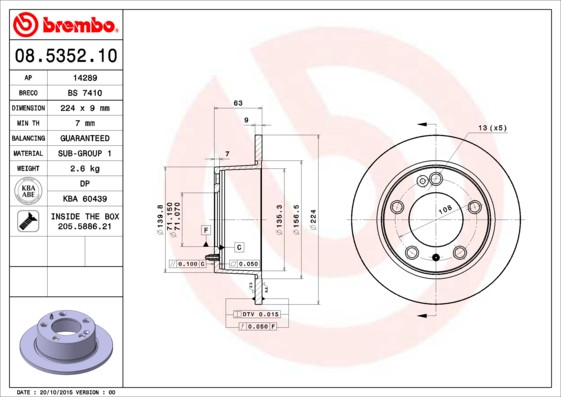 BREMBO Bremsscheibe