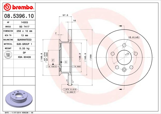 BREMBO Bremsscheibe