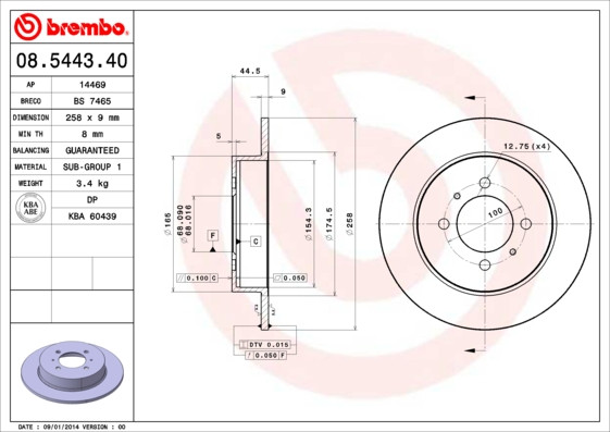 BREMBO Bremsscheibe
