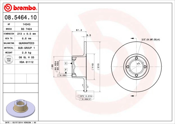BREMBO Bremsscheibe