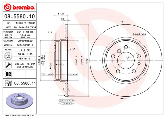 BREMBO Bremsscheibe