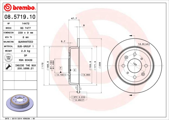 BREMBO Bremsscheibe