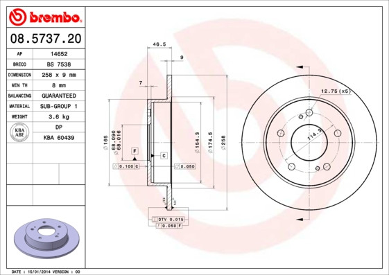 BREMBO Bremsscheibe