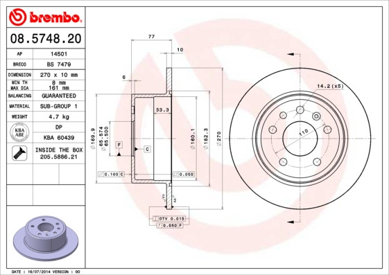 BREMBO Bremsscheibe