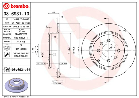BREMBO Bremsscheibe